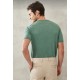 Erkek Yeşil Standart Fit Bisiklet Yaka %100 Pamuk Triko Tişört