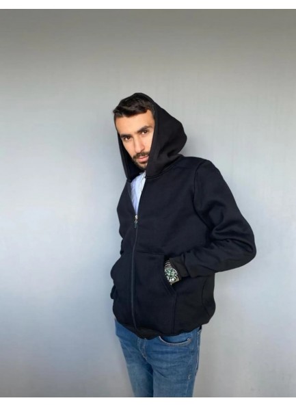 BAY BAYAN FERMUARLI SWEATSHİRT