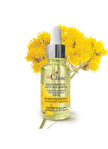 Dr.Clinic Ölmez Çiçeği Otu HELİCHRYSUM Cilt Yenileyici Serum 30 ml