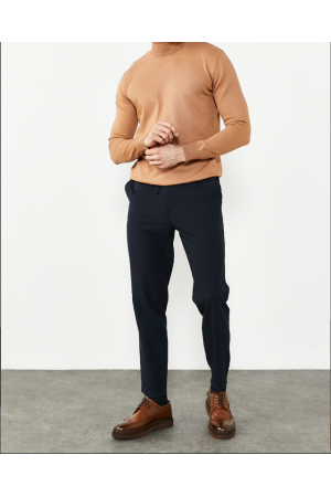 dont panic Haki Keten Esnek Kumaş Jogger Pantolon