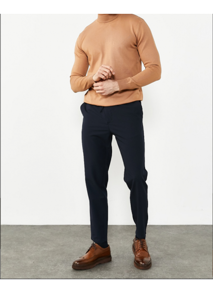 dont panic Haki Keten Esnek Kumaş Jogger Pantolon
