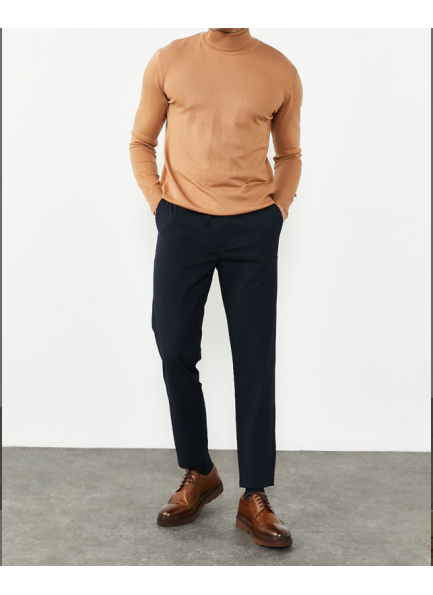 dont panic Haki Keten Esnek Kumaş Jogger Pantolon